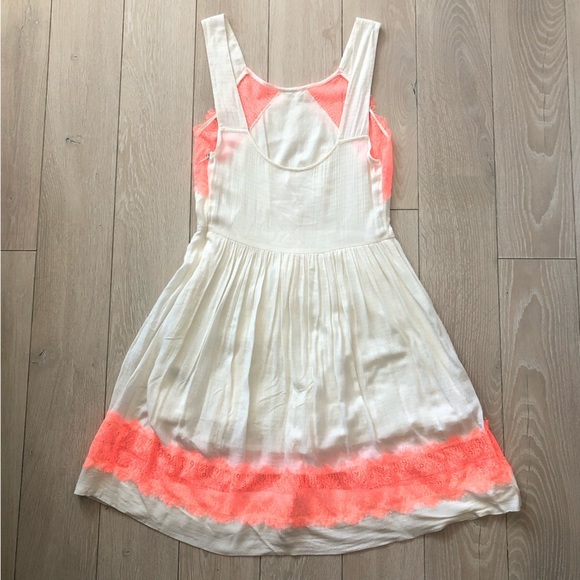 Free People Georgia Lace Dress in Cream & Orange Size 0 - Picture 5 of 16